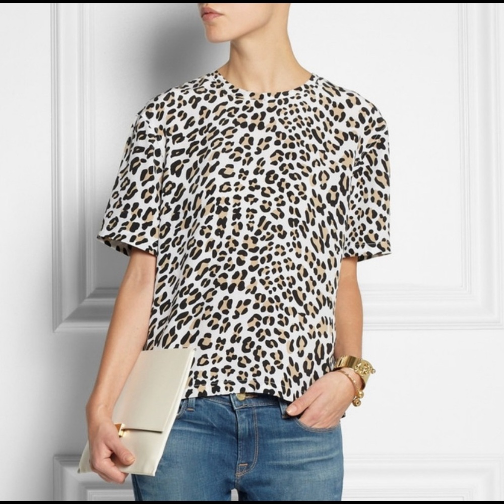 Equipment Logan Silk Leopard Blouse